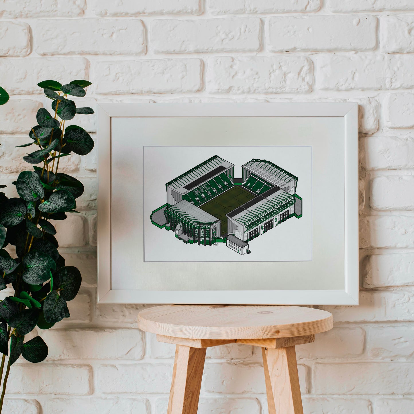 Easter Road Stadium Art Print