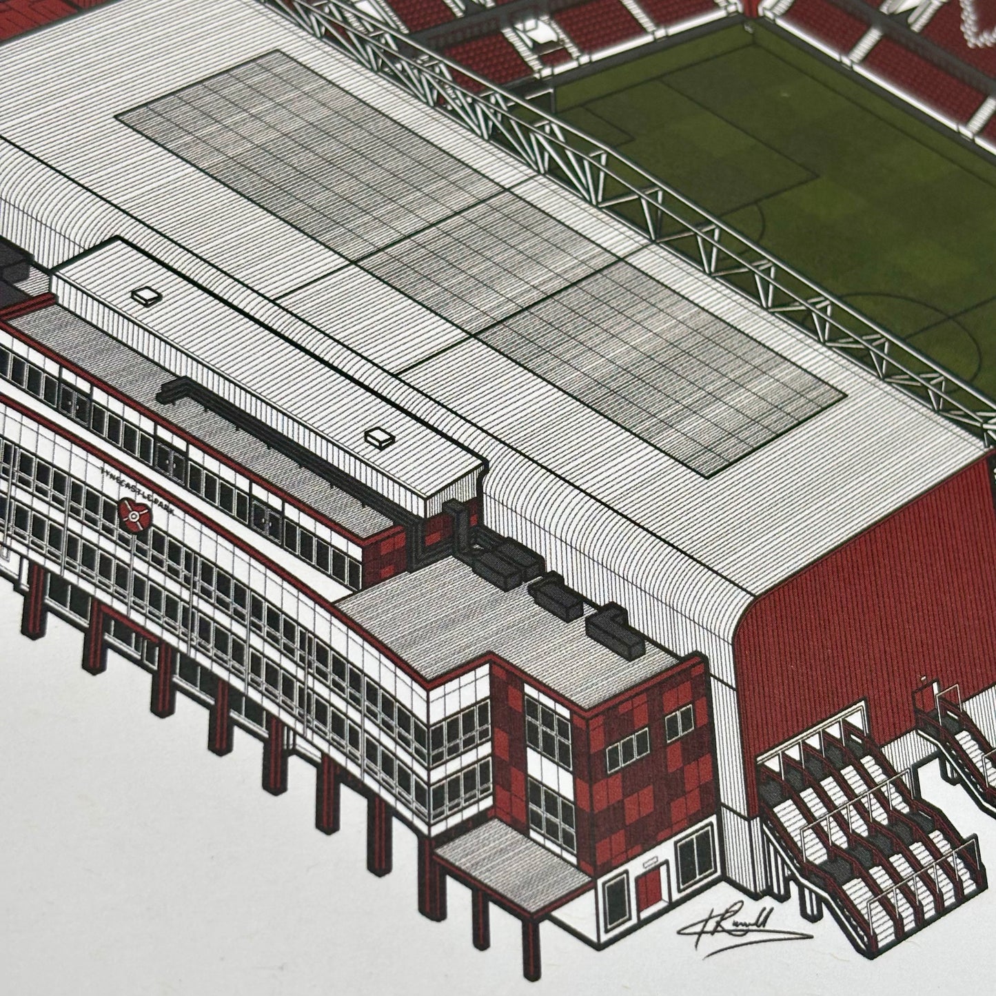 Tynecastle Park Stadium Art Print