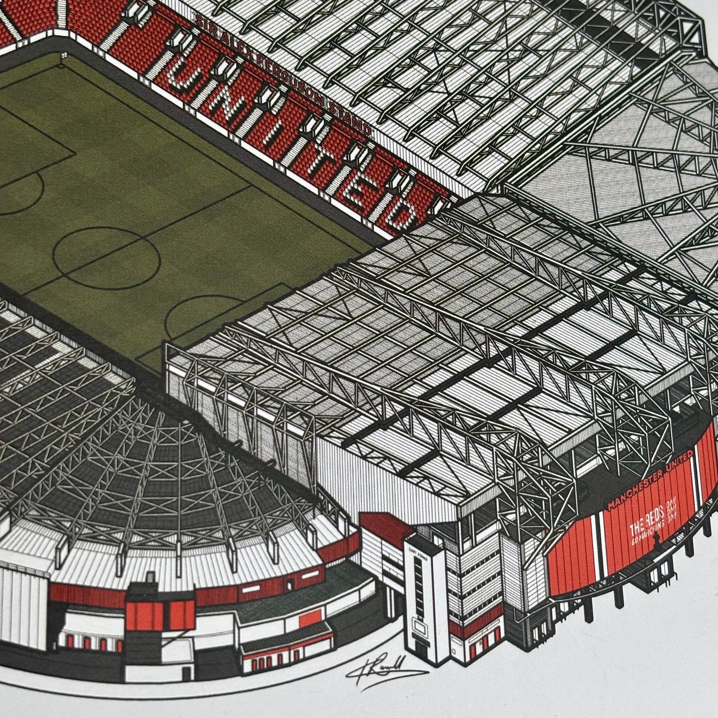 Old Trafford Stadium Art Print