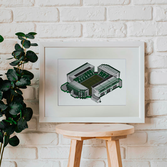 Easter Road Stadium Art Print