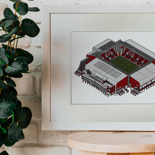 Tynecastle Park Stadium Art Print