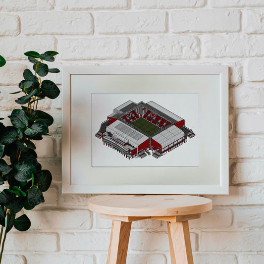 Tynecastle Park Stadium Art Print