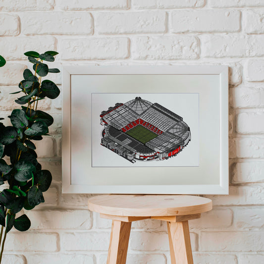 Old Trafford Stadium Art Print